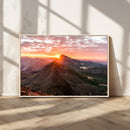 Mountain Sunrise Wall Art – Framed Alpine Ridge Canvas by MyGreatCanvas | Canvas Wall Art Prints | Photo Prints & Wall Decor