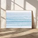 Ocean Wave Surfer Wall Art – Framed Minimal Seascape Canvas by MyGreatCanvas | Canvas Wall Art Prints | Photo Prints & Wall Decor