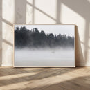 Surfer Fog Wall Art Canvas Print – Framed Foggy Beach Scene by MyGreatCanvas | Canvas Wall Art Prints | Photo Prints & Wall Decor