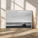 Motorcycle Beach Wall Art Canvas Print – Framed Vintage by MyGreatCanvas | Canvas Wall Art Prints | Photo Prints & Wall Decor