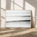 Black White Ocean Wall Art Canvas Print – Framed Coastal by MyGreatCanvas | Canvas Wall Art Prints | Photo Prints & Wall Decor