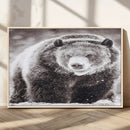 Grizzly Bear Wall Art Canvas Print – Framed Rustic Lodge Art by MyGreatCanvas | Canvas Wall Art Prints | Photo Prints & Wall Decor