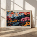 Modern Japanese Wall Art Canvas Print – Framed Contemporary