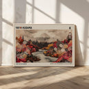 Modern Japanese Wall Art Canvas Print – Framed Abstract