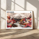 Modern Japanese Wall Art Canvas Print – Framed Abstract