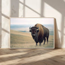 Bison Wall Art Canvas Print – Framed Buffalo American Bison