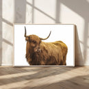 Highland Cow Wall Art Canvas Print – Framed Farmhouse Rustic by MyGreatCanvas | Canvas Wall Art Prints | Photo Prints & Wall Decor