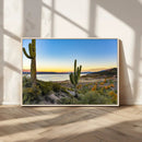 Saguaro Cactus Wall Art Canvas Print – Framed Desert Sunset by MyGreatCanvas | Canvas Wall Art Prints | Photo Prints & Wall Decor