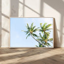 Palm Trees Wall Art Canvas Print – Framed Tropical Coastal