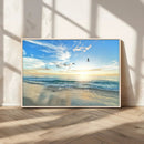 Minimalist Seaside Wall Art Canvas Print – Morning Glow by MyGreatCanvas | Canvas Wall Art Prints | Photo Prints & Wall Decor