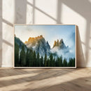 Wilderness Wall Art Canvas Print – Misty Forest Nature