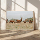 Rustic Deer Wall Art Canvas Print – Autumn Forest Woodland