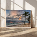 Tropical Storm Wall Art Canvas Print – Framed Moody Beach by MyGreatCanvas | Canvas Wall Art Prints | Photo Prints & Wall Decor