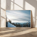 Snowy Mountains Wall Art Canvas Print – Framed Alpine by MyGreatCanvas | Canvas Wall Art Prints | Photo Prints & Wall Decor