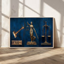 Lady Justice Wall Art Canvas Print – Elegant Gold Legal by MyGreatCanvas | Canvas Wall Art Prints | Photo Prints & Wall Decor
