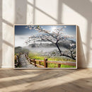 Sakura Cherry Blossom Pathway Canvas Wall Art – Tranquil
