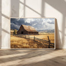 Golden Wheat Field Barn Canvas Print, Rustic Farm Landscape by MyGreatCanvas | Canvas Wall Art Prints | Photo Prints & Wall Decor