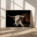 Texas Longhorn Bull Canvas Wall Art, Rustic Western by MyGreatCanvas | Canvas Wall Art Prints | Photo Prints & Wall Decor