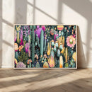 Colorful Desert Bloom Wall Art Canvas Print, Vibrant Cacti by MyGreatCanvas | Canvas Wall Art Prints | Photo Prints & Wall Decor