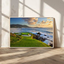 Coastal Golf Course Wall Art Canvas Print – Sunset with by MyGreatCanvas | Canvas Wall Art Prints | Photo Prints & Wall Decor