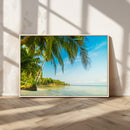 Peaceful Tropical Beach Wall Art Canvas Print – Palm Trees by MyGreatCanvas | Canvas Wall Art Prints | Photo Prints & Wall Decor
