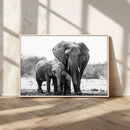 Elephant Family Africa Wall Art Canvas Print by MyGreatCanvas | Canvas Wall Art Prints | Photo Prints & Wall Decor