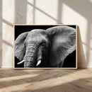 Big Elephant Close Up Wall Art Canvas Print