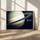 Framed Saturn Wall Art Canvas Print