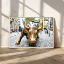 Charging Bull Wall Art Canvas Print