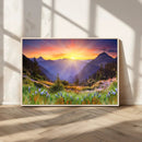 Mountain and Spring Wall Art Canvas Print by MyGreatCanvas | Canvas Wall Art Prints | Photo Prints & Wall Decor