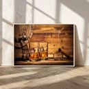 Rustic Whiskey and Barrel Canvas Print by MyGreatCanvas | Canvas Wall Art Prints | Photo Prints & Wall Decor