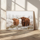 Longhorn Cattle Wall Art Canvas Print, Framed Farmhouse by MyGreatCanvas | Canvas Wall Art Prints | Photo Prints & Wall Decor