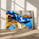 Blue Orange Marble Fluid Effect Canvas Wall Art Print by MyGreatCanvas | Canvas Wall Art Prints | Photo Prints & Wall Decor
