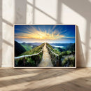 Mountain and Sunset Wall Art Canvas Print by MyGreatCanvas | Canvas Wall Art Prints | Photo Prints & Wall Decor