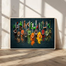 Colorful Spices Canvas Wall Art – Vibrant Kitchen Decor by MyGreatCanvas | Canvas Wall Art Prints | Photo Prints & Wall Decor