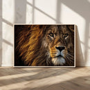 Mighty Lion Wall Art Canvas Print – Majestic Animal Portrait