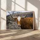 Framed Big Cow Animal Wall Art Canvas Print by MyGreatCanvas | Canvas Wall Art Prints | Photo Prints & Wall Decor