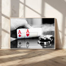 Aces Poker Art Poker Game Wall Art Canvas Print by MyGreatCanvas | Canvas Wall Art Prints | Photo Prints & Wall Decor