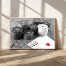 Poker Game Cards Wall Art Canvas, Multi Panel Wall Art by MyGreatCanvas | Canvas Wall Art Prints | Photo Prints & Wall Decor