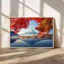 Mount Fuji Canvas Wall Art Japan Autumn Mountain Canvas