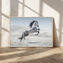 Prancing Horse Desert Large Wall Art Canvas Print – Majestic