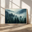 Captivating Misty Forest Wall Art Premium Canvas Print a by MyGreatCanvas | Canvas Wall Art Prints | Photo Prints & Wall Decor