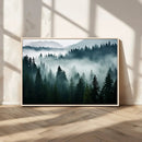 Captivating Misty Forest Wall Art Canvas, Premium Canvas