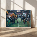 American Football Playing Wall Art Canvas Print by MyGreatCanvas | Canvas Wall Art Prints | Photo Prints & Wall Decor