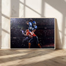 American Football Wall Art Canvas Print, Stadium Sport Wall by MyGreatCanvas | Canvas Wall Art Prints | Photo Prints & Wall Decor