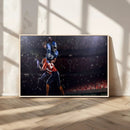 American Football Wall Art Canvas Print, Stadium Sport Wall