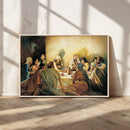 Last Supper Wall Art Canvas Print, Framed Jesus Painting Art