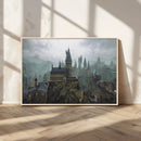 Disney Castle Wall Art Canvas Print, Living Kids Home Room