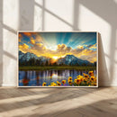 Grand Teton Park Sunrise Wall Art – Vibrant Landscape Canvas by MyGreatCanvas | Canvas Wall Art Prints | Photo Prints & Wall Decor