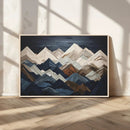 Rustic Mountain Landscape Wall Art Canvas Print – Framed 3D